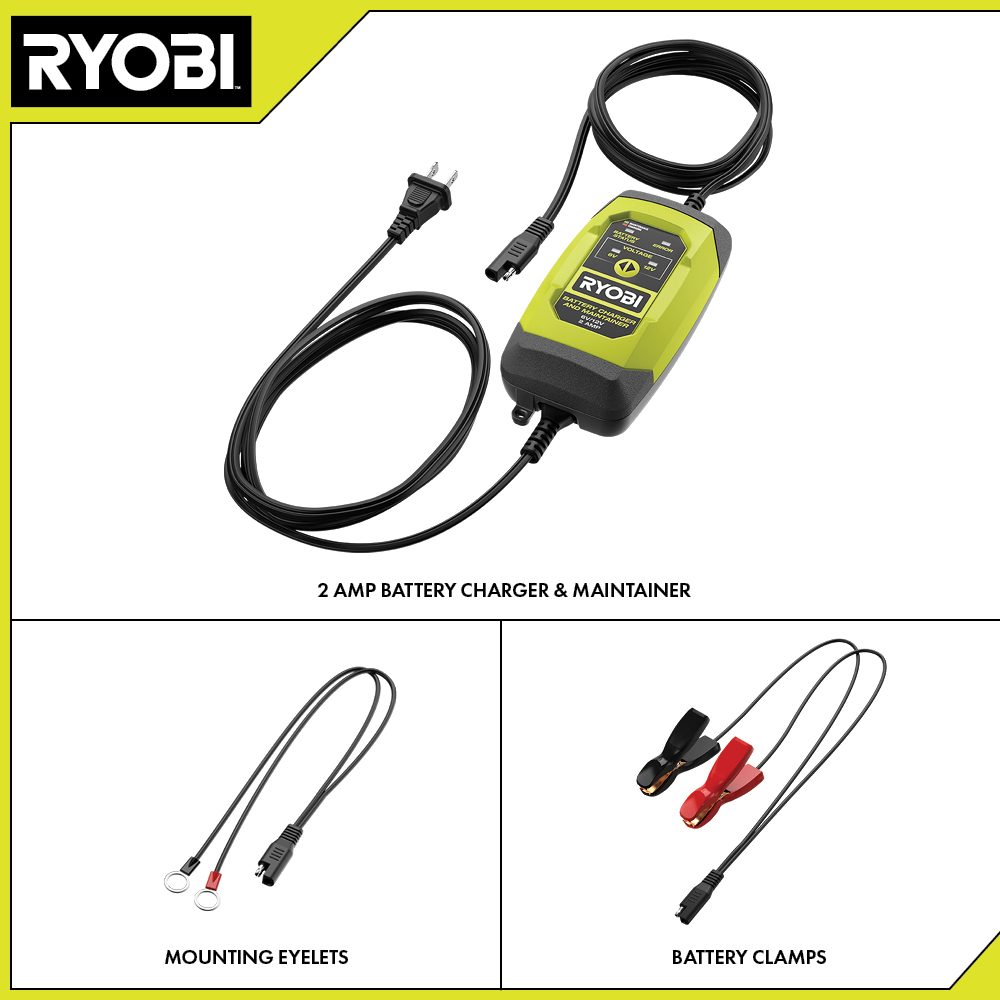 6V/12V 2 AMP BATTERY CHARGER & MAINTAINER