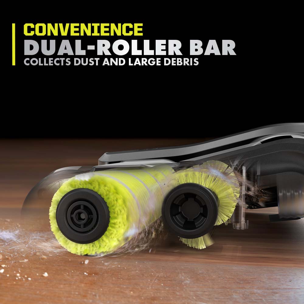 STICK VAC DUAL-ROLLER BAR
