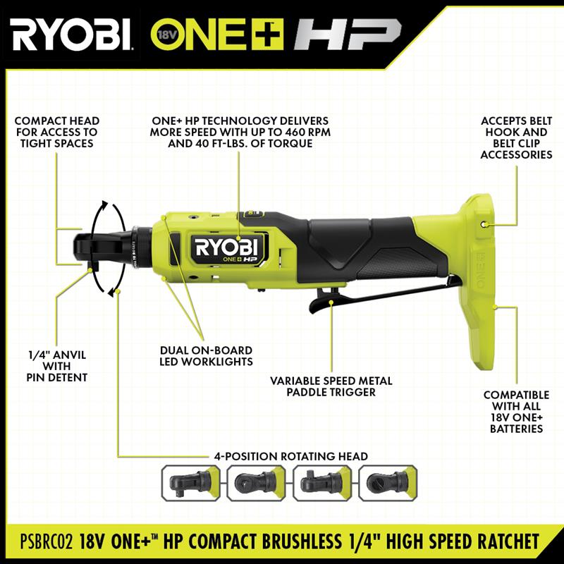 18V ONE+™ HP COMPACT BRUSHLESS 1/4