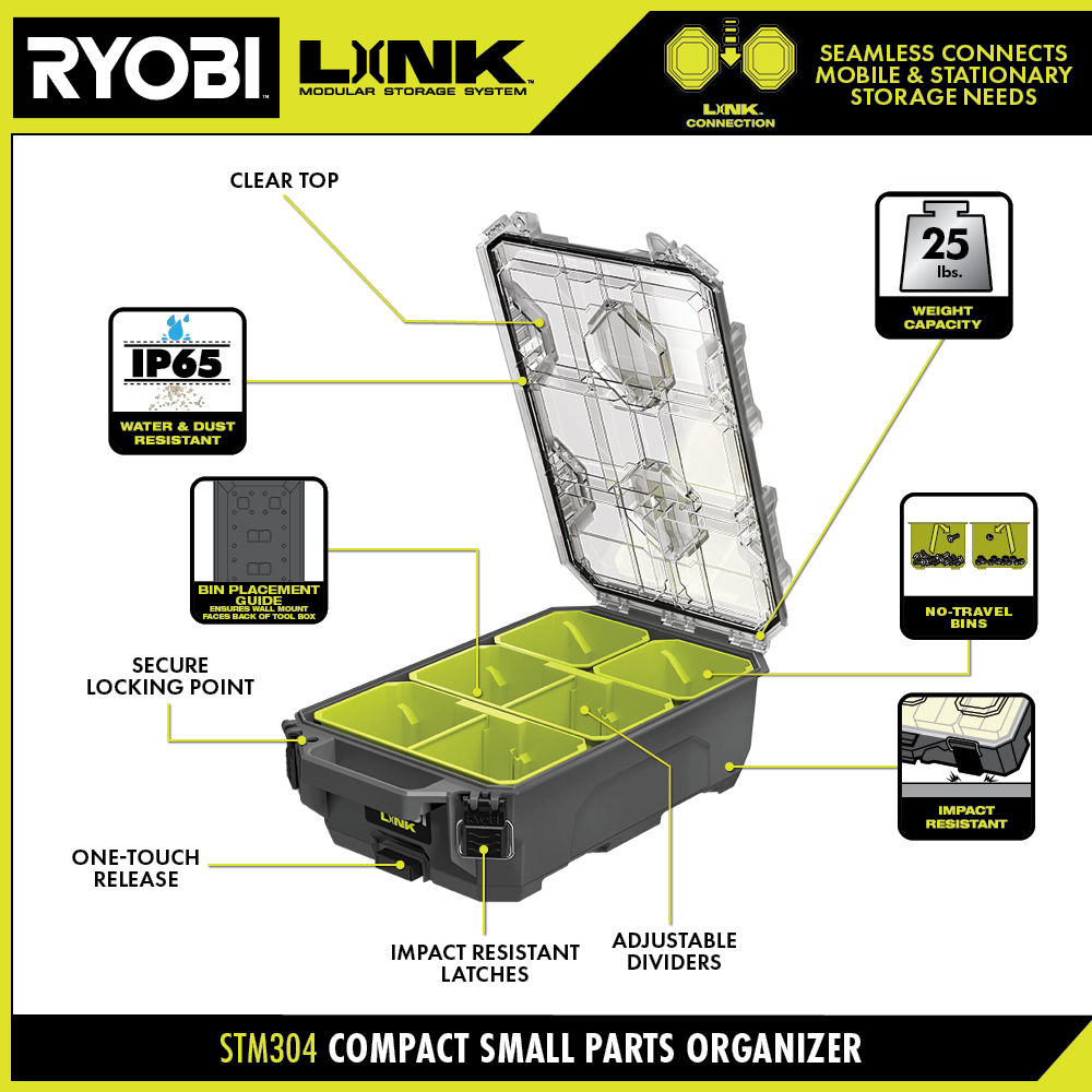 LINK COMPACT SMALL PARTS ORGANIZER