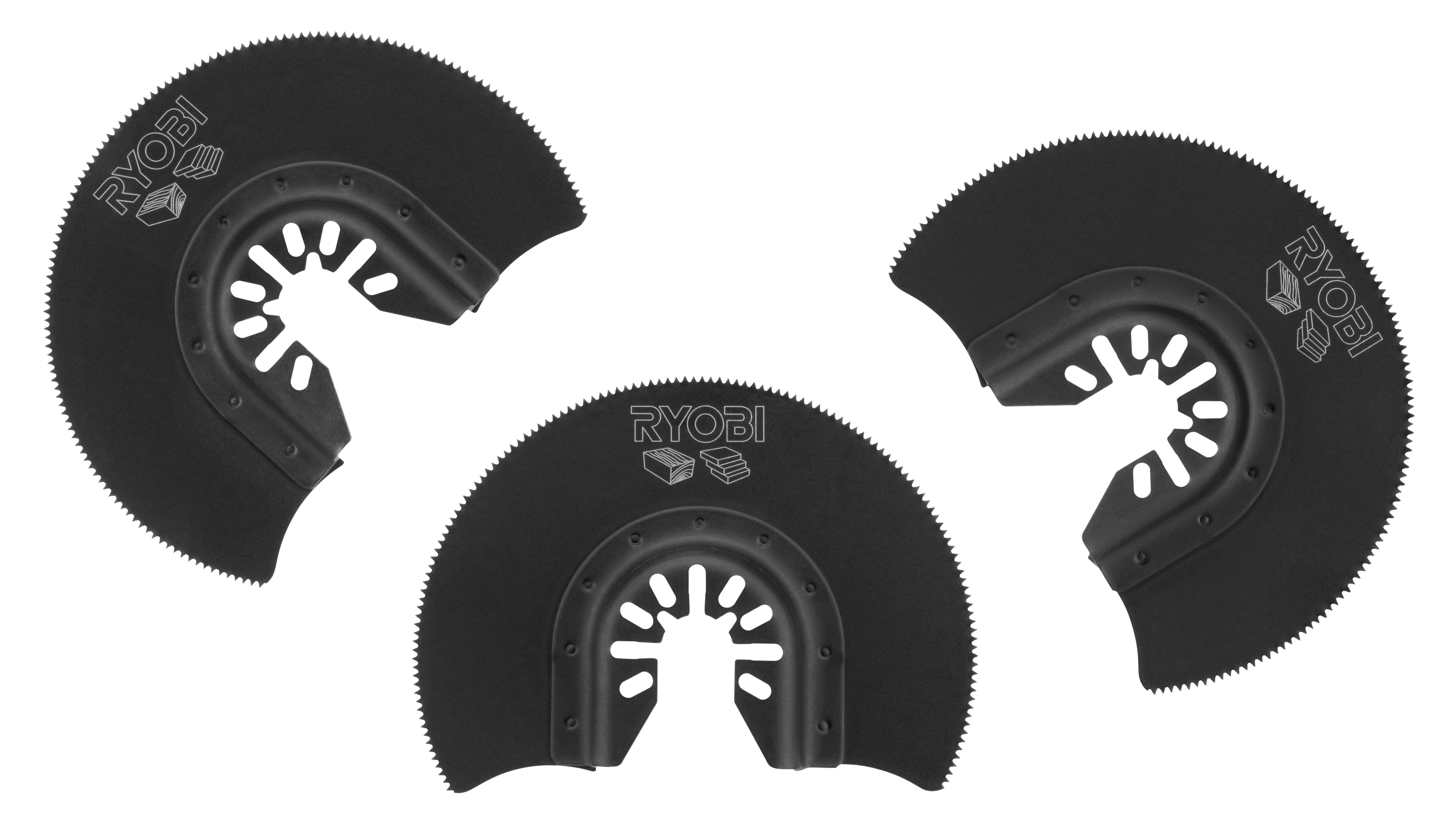 3 PC. Wood/Drywall Flush Cut Blade Set