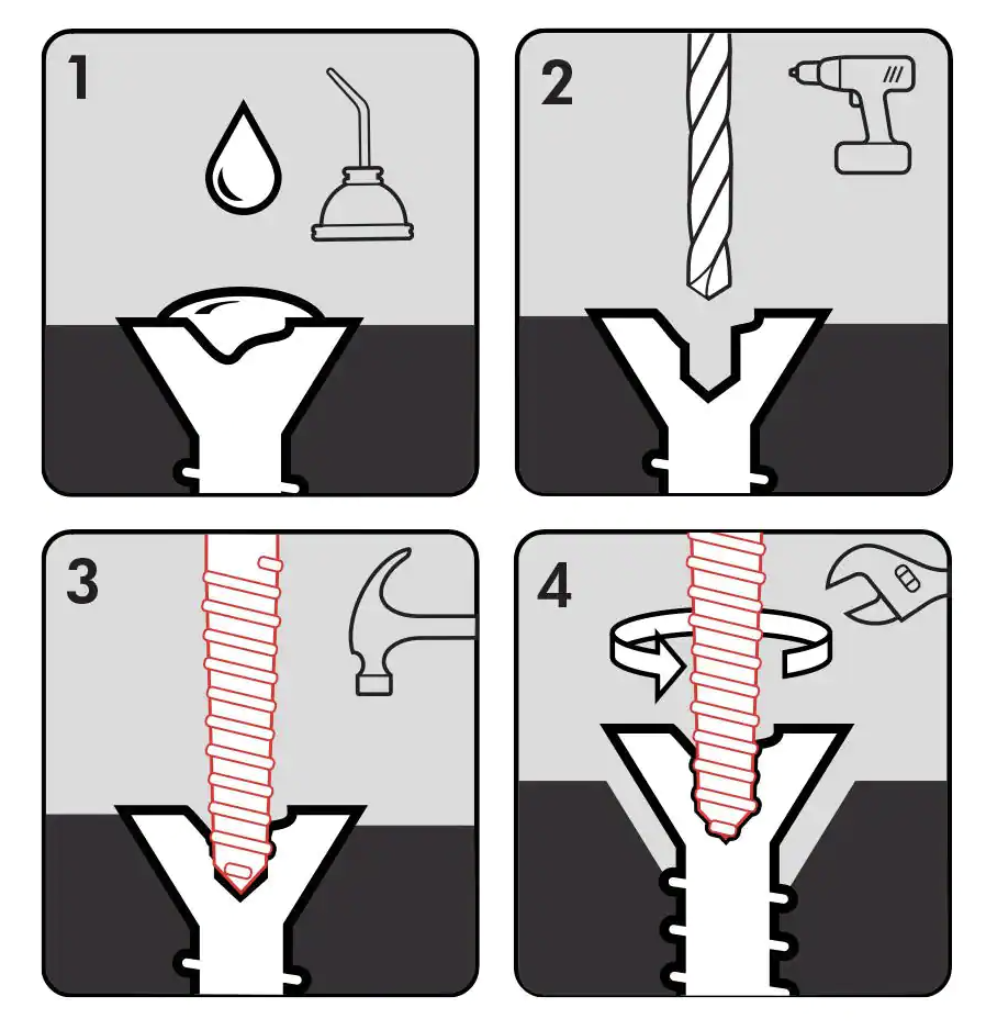 3 PC. SPIRAL SCREW EXTRACTOR SET