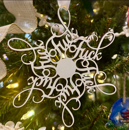 Fk Flake Ornament | Funny Christmas Gifts