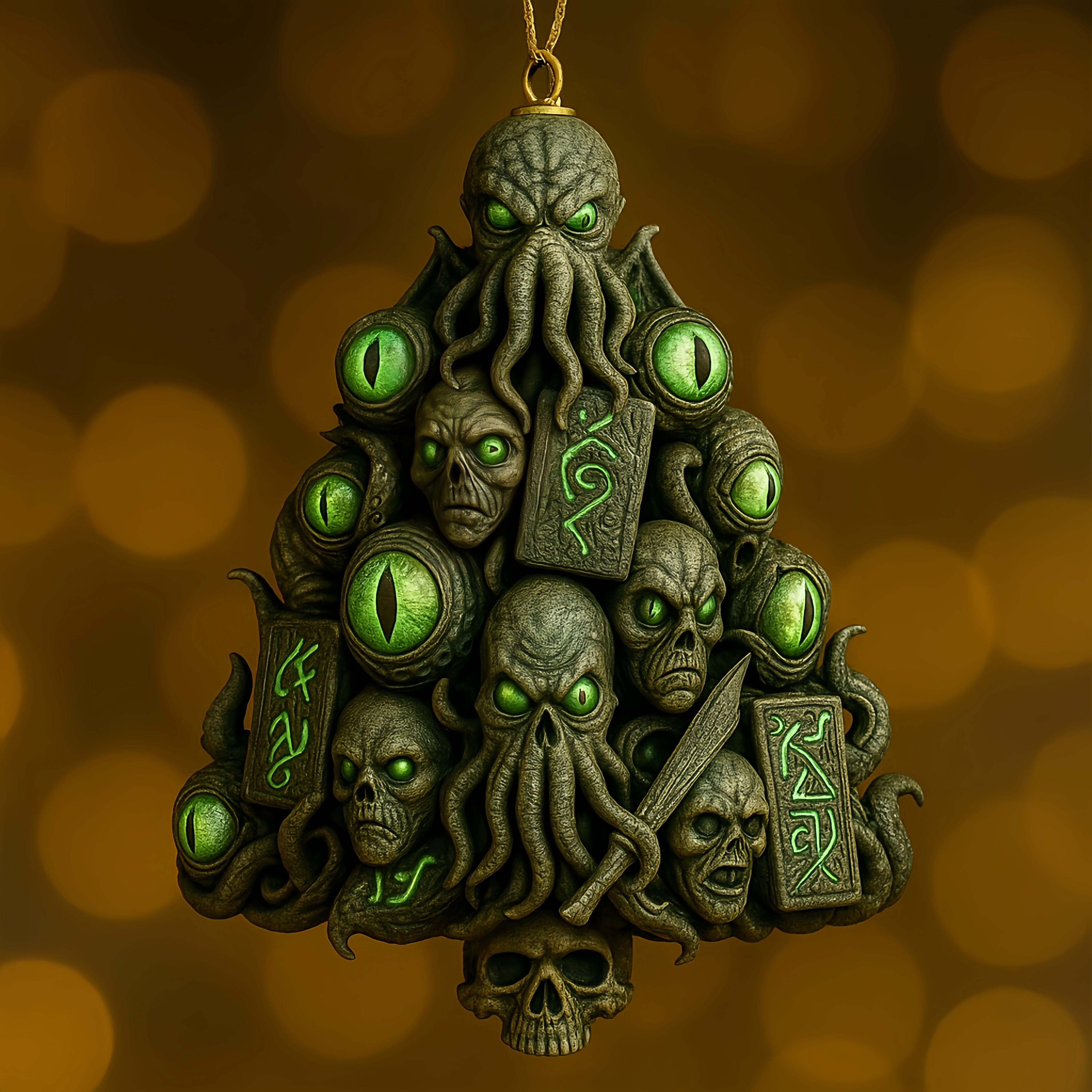Cthulhu Mythos Tree Christmas Ornament15