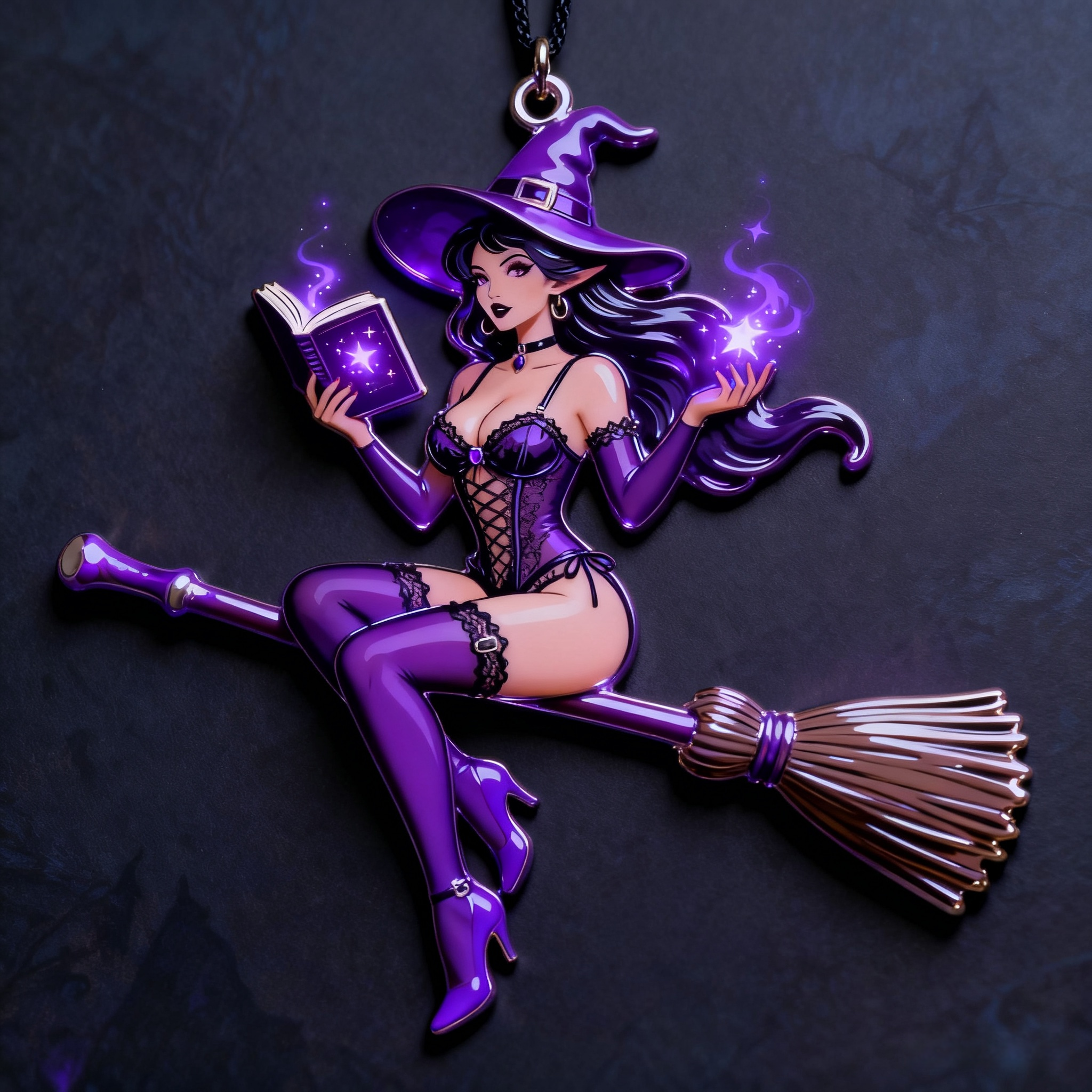 Spellbound Christmas Witch Ornaments