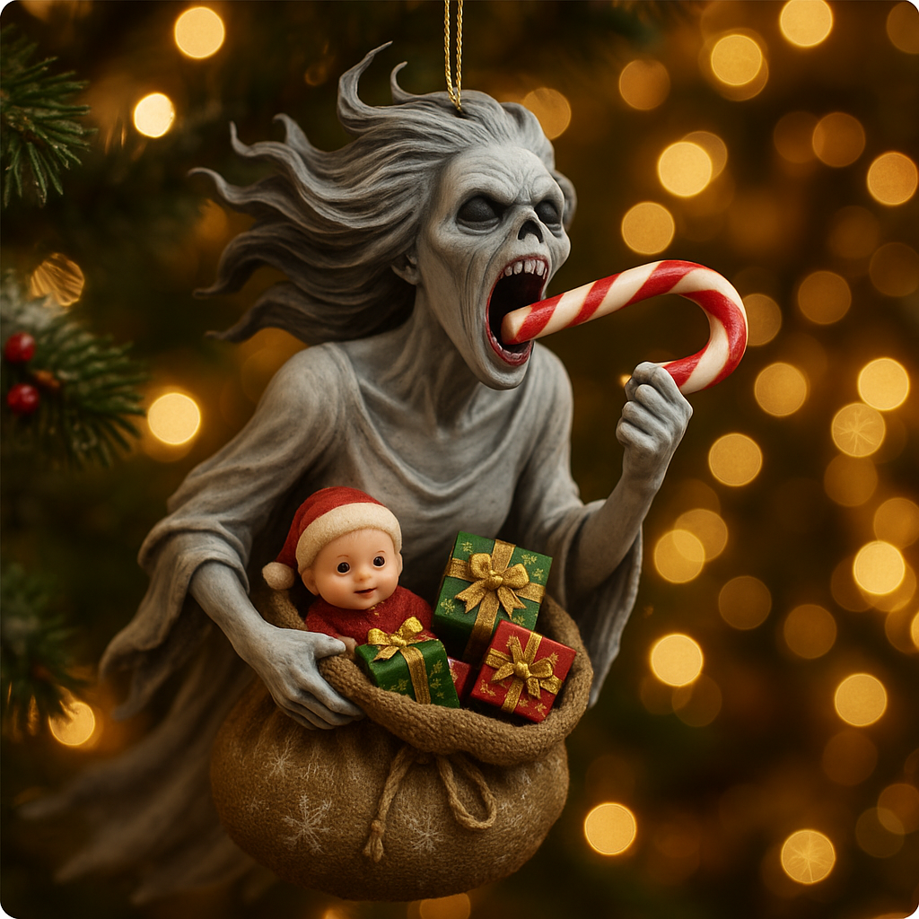 Screaming Christmas Banshee Ornament