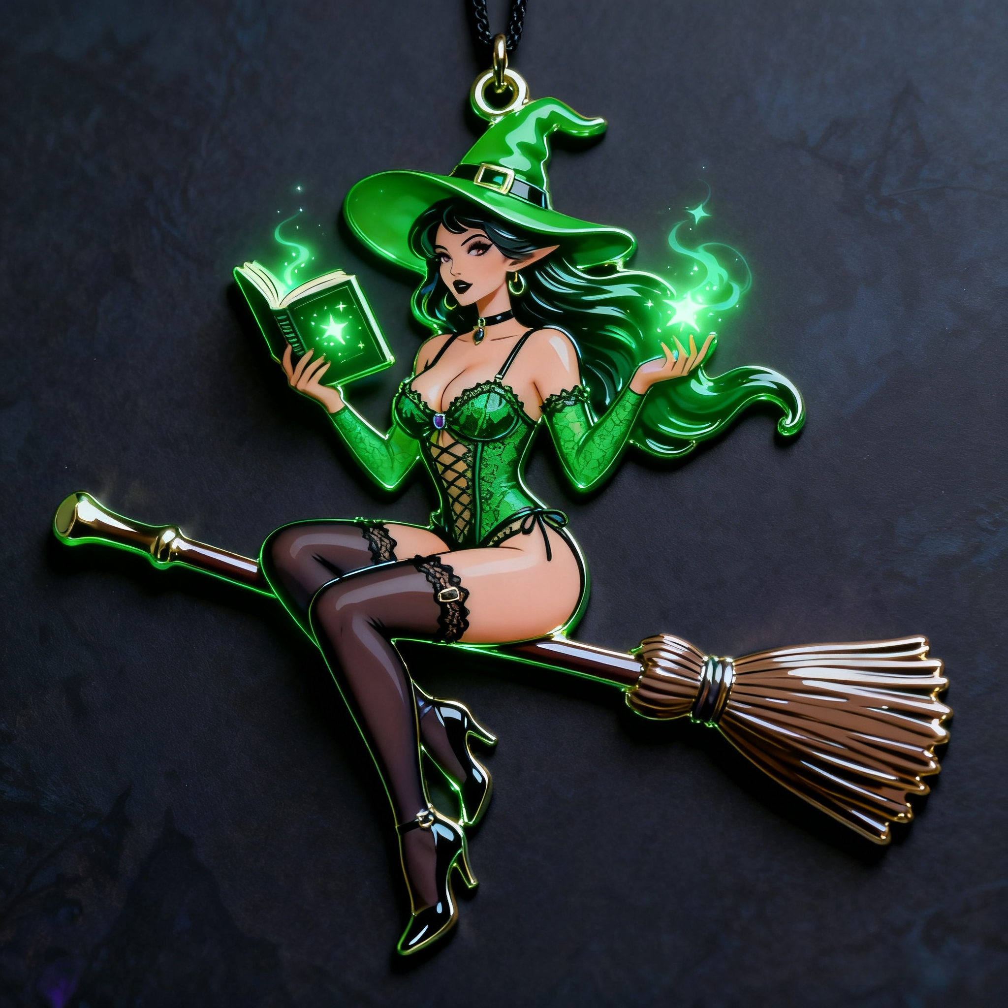 Spellbound Christmas Witch Ornaments