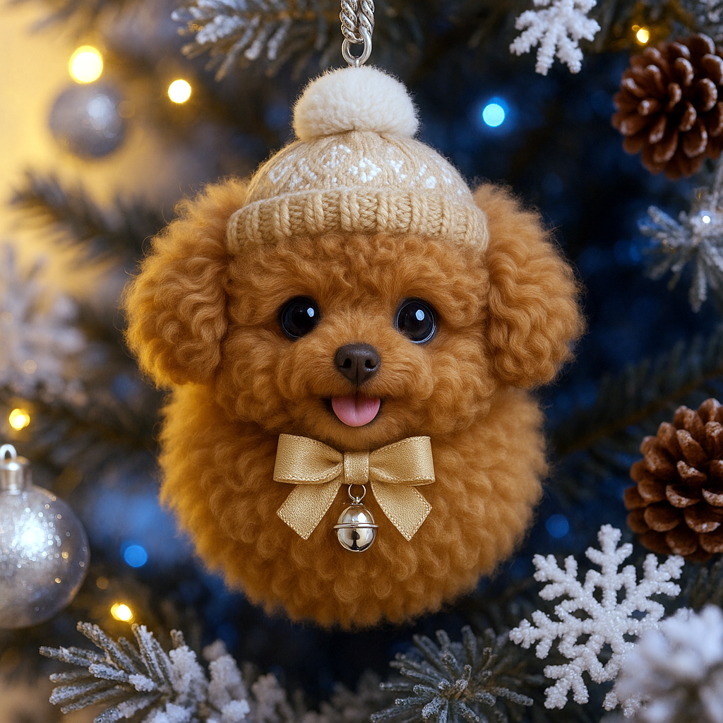 Holiday Pom-Pom Pet Ornaments