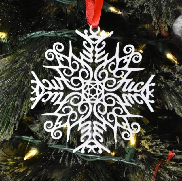 Fk Flake Ornament | Funny Christmas Gifts