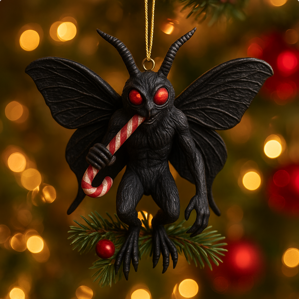 Mothman Stole Christmas Ornament Series