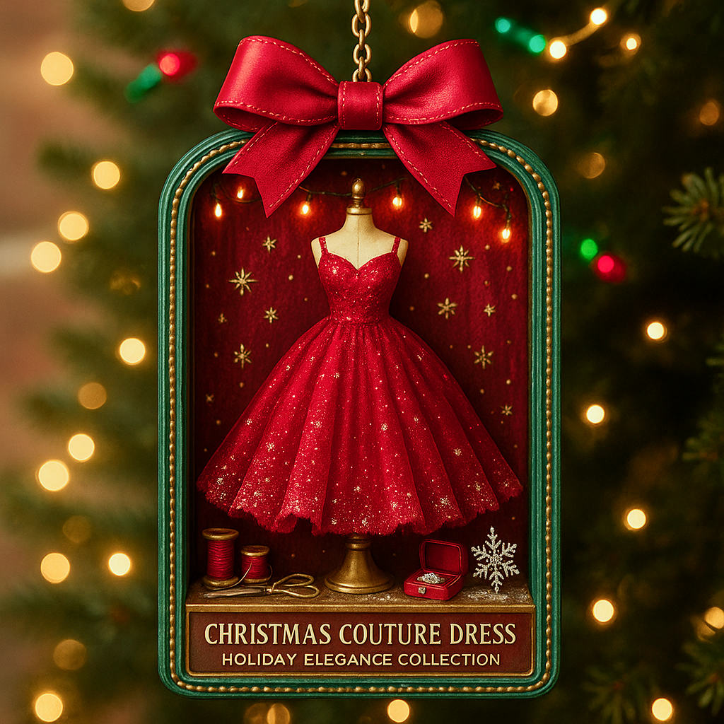 Christmas Couture Dress Ornament Collection