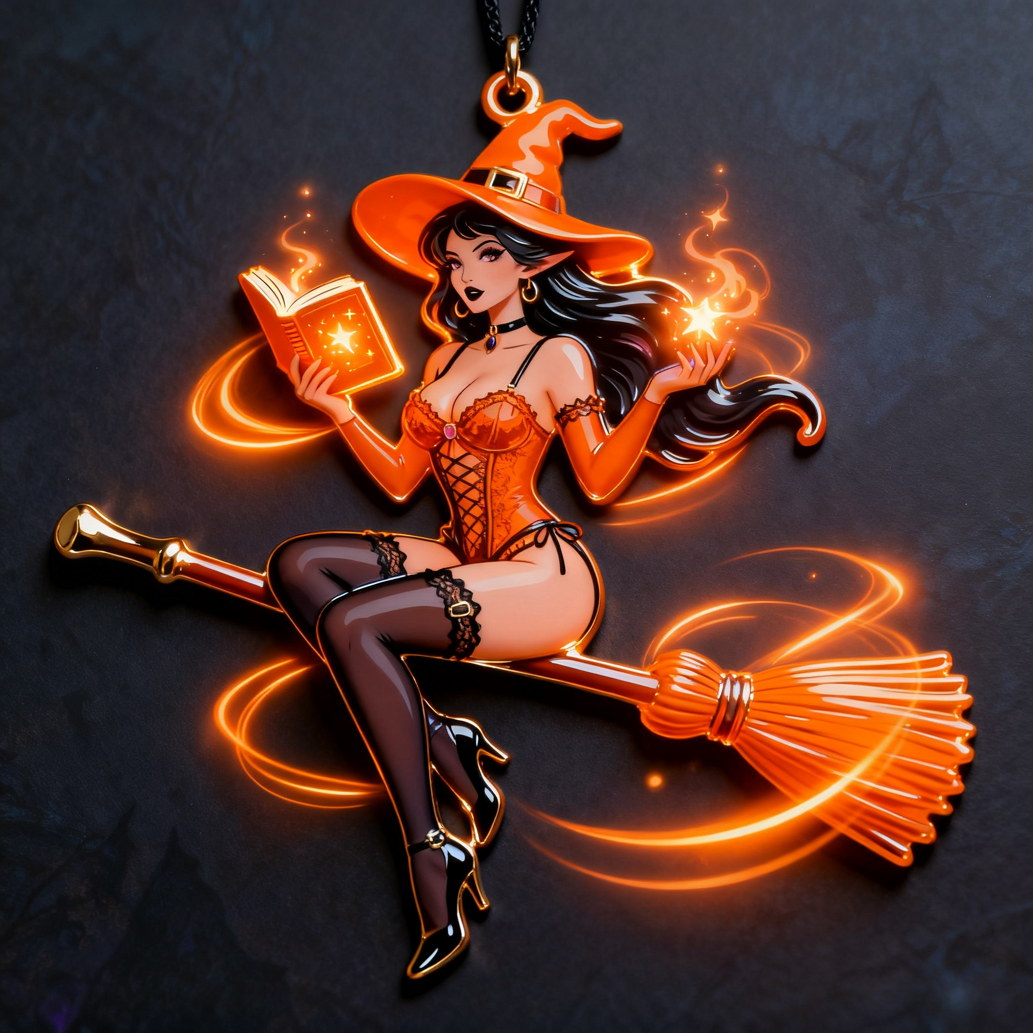 Spellbound Christmas Witch Ornaments