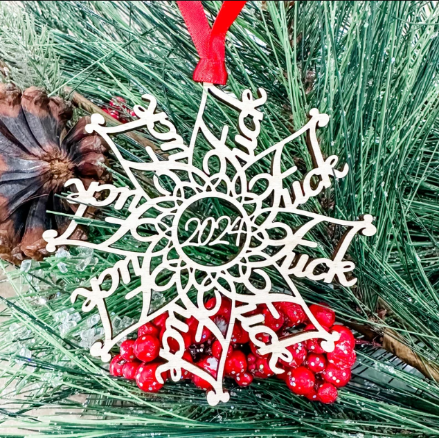 Fk Flake Ornament | Funny Christmas Gifts