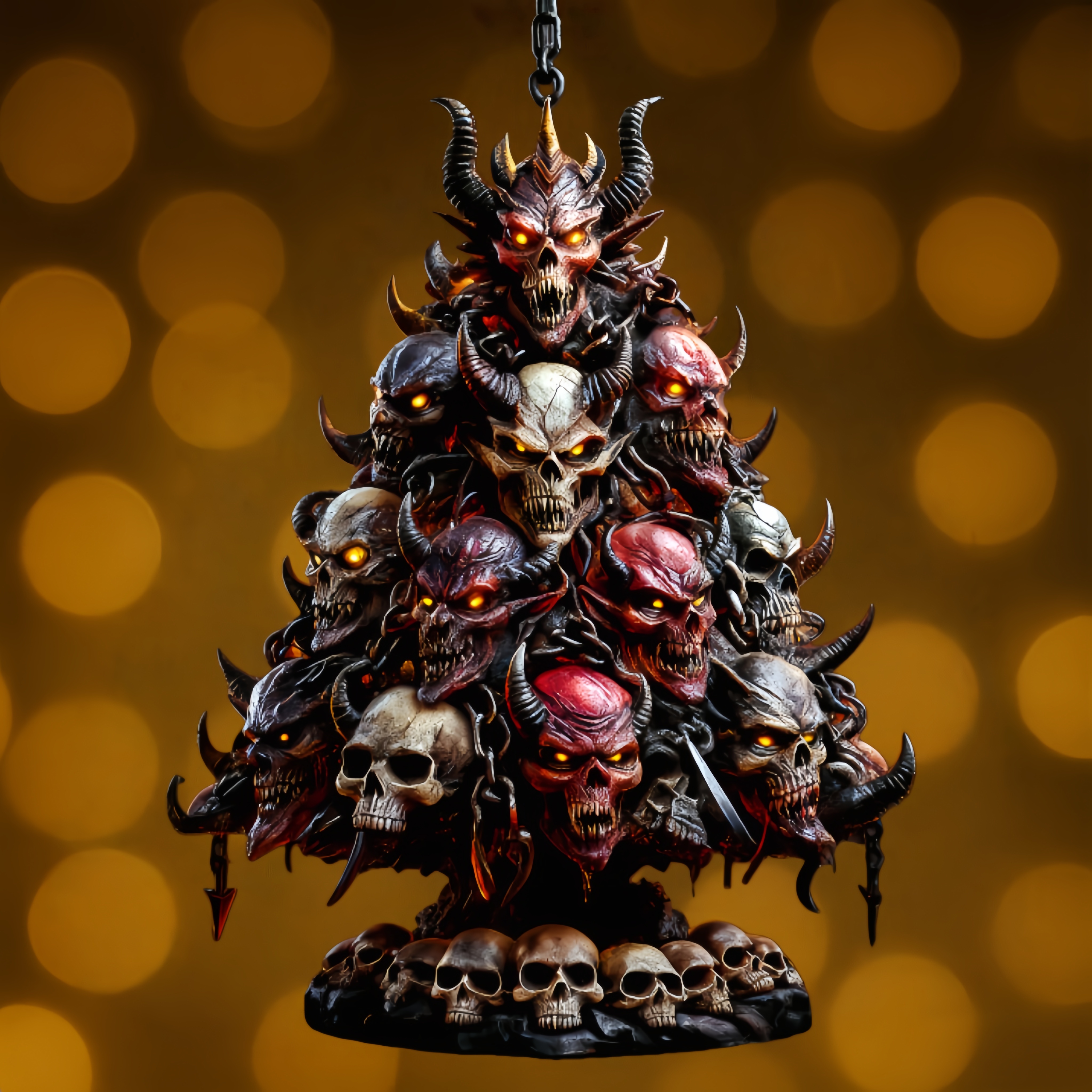 Demon Tree Christmas Ornament