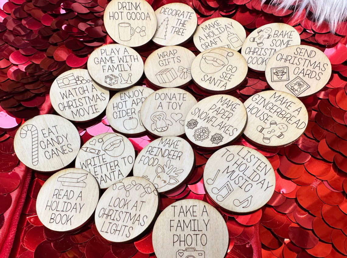 Christmas Countdown Tokens Set