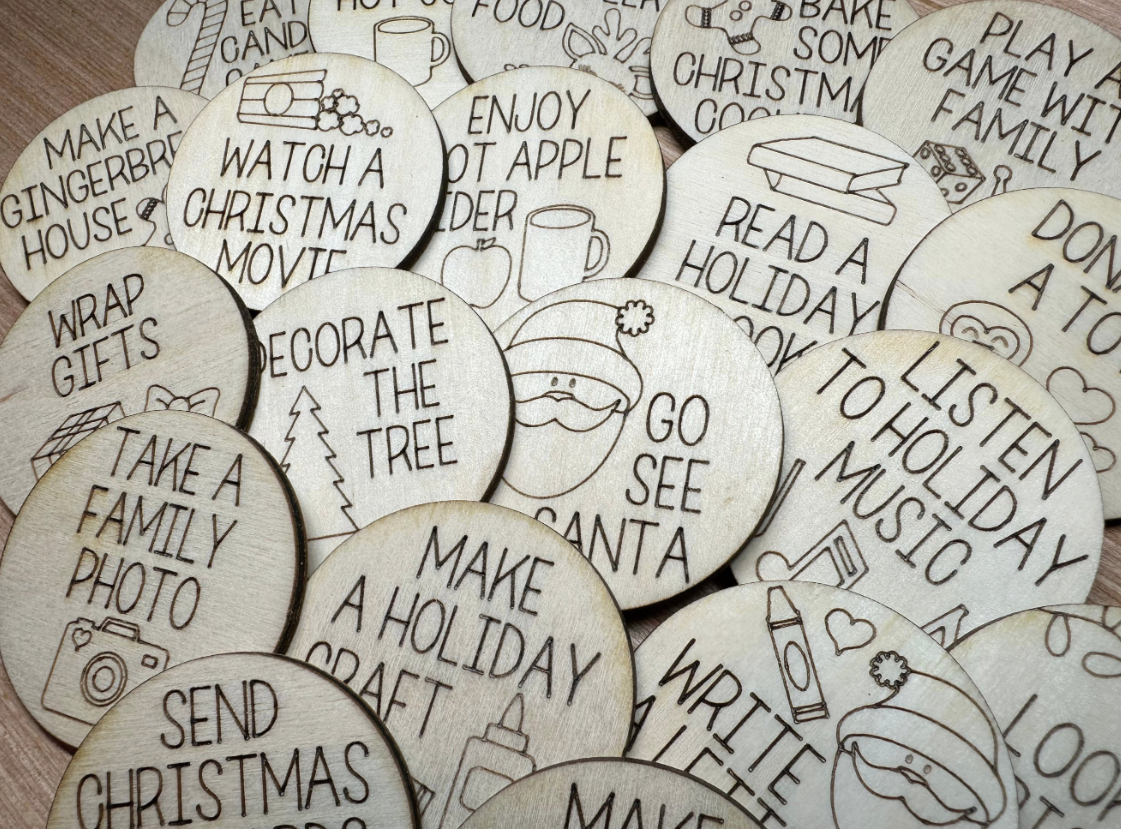 Christmas Countdown Tokens Set