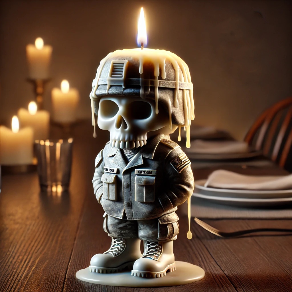 Military style candle
