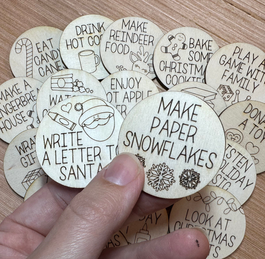 Christmas Countdown Tokens Set