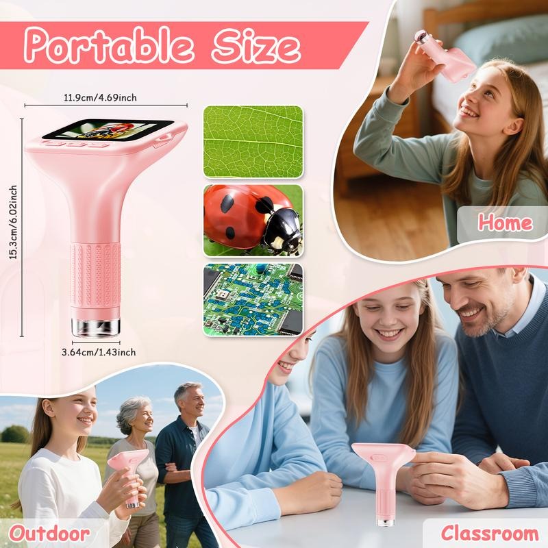 Christmas Gifts,INSKAM 4K Upgraded Kid Microscope,3