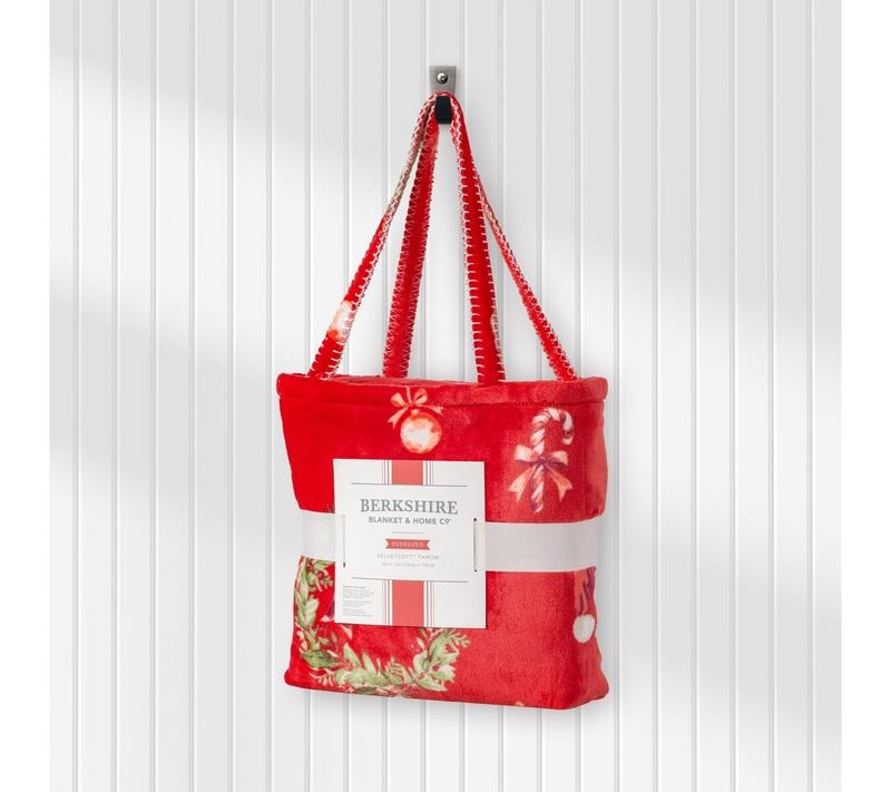 Berkshire Oversized Holiday Throw with Plush Gift Bag
