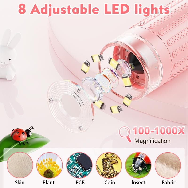 Christmas Gifts,INSKAM 4K Upgraded Kid Microscope,3