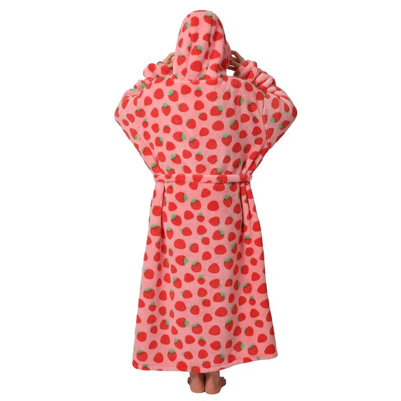 Msrlassn Oversized Wearable Blanket Hoodie as Christmas Gifts for Mom Women Girlfriend Men,Plus Size Sleepwear Blanket Hooded for Women Men, 1Pcs Nightgown Loungewear Womenswear Sweatshirt Blanket with Pocket