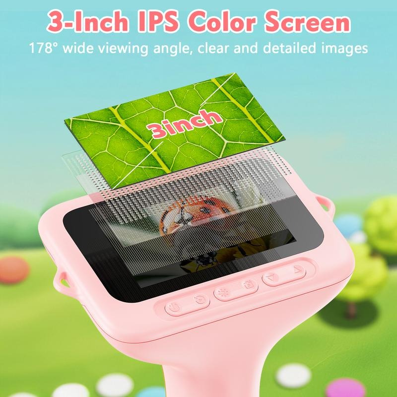 Christmas Gifts,INSKAM 4K Upgraded Kid Microscope,3