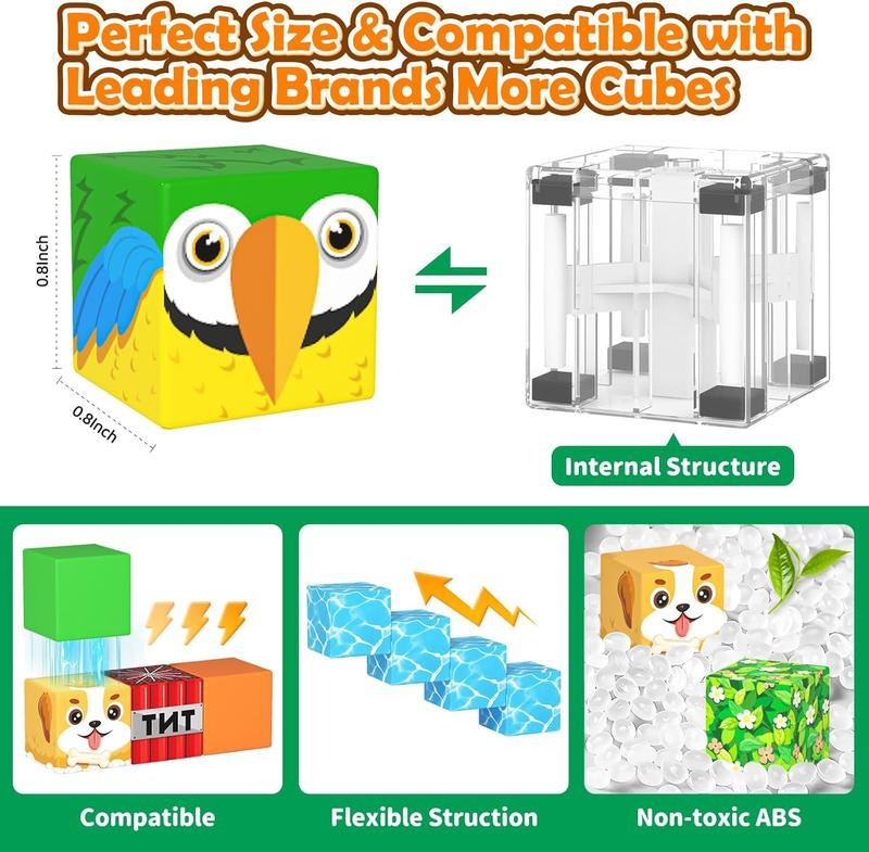 150 PCS Magnetic Blocks with Drawstring Bag Mine Magnet World Building Toys STEM Montessori Sensory Toys Birthday Couple Christmas Gifts