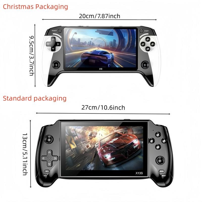 Portable Retro Game Console with 5.5-Inch Large Screen, Supports 10 Emulators, Ultra HD Graphics, Ideal Gift for Birthday, Father’s Day & Christmas