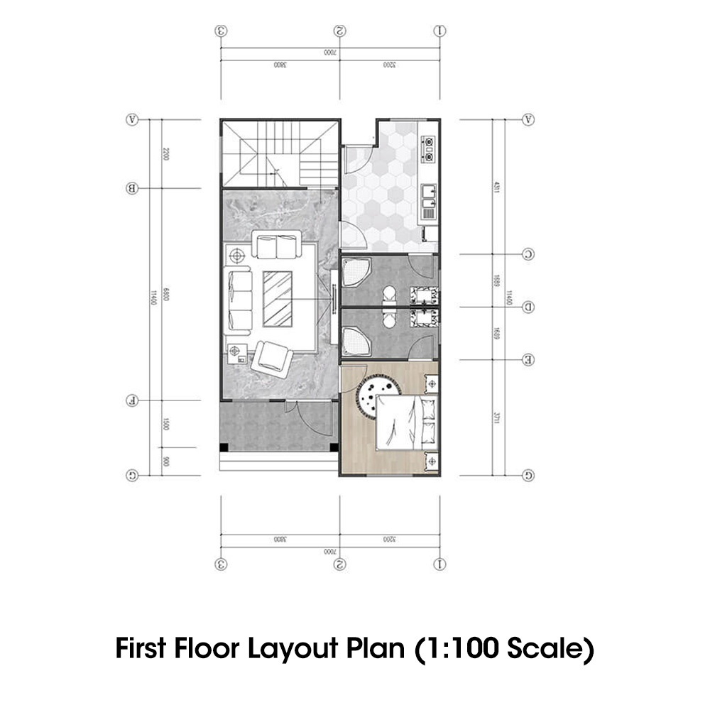 American-style Villa, Third Floor, 5 Bedrooms, 2 Living Rooms, 1 Kitchen, 5 Bathrooms, 217 sqm