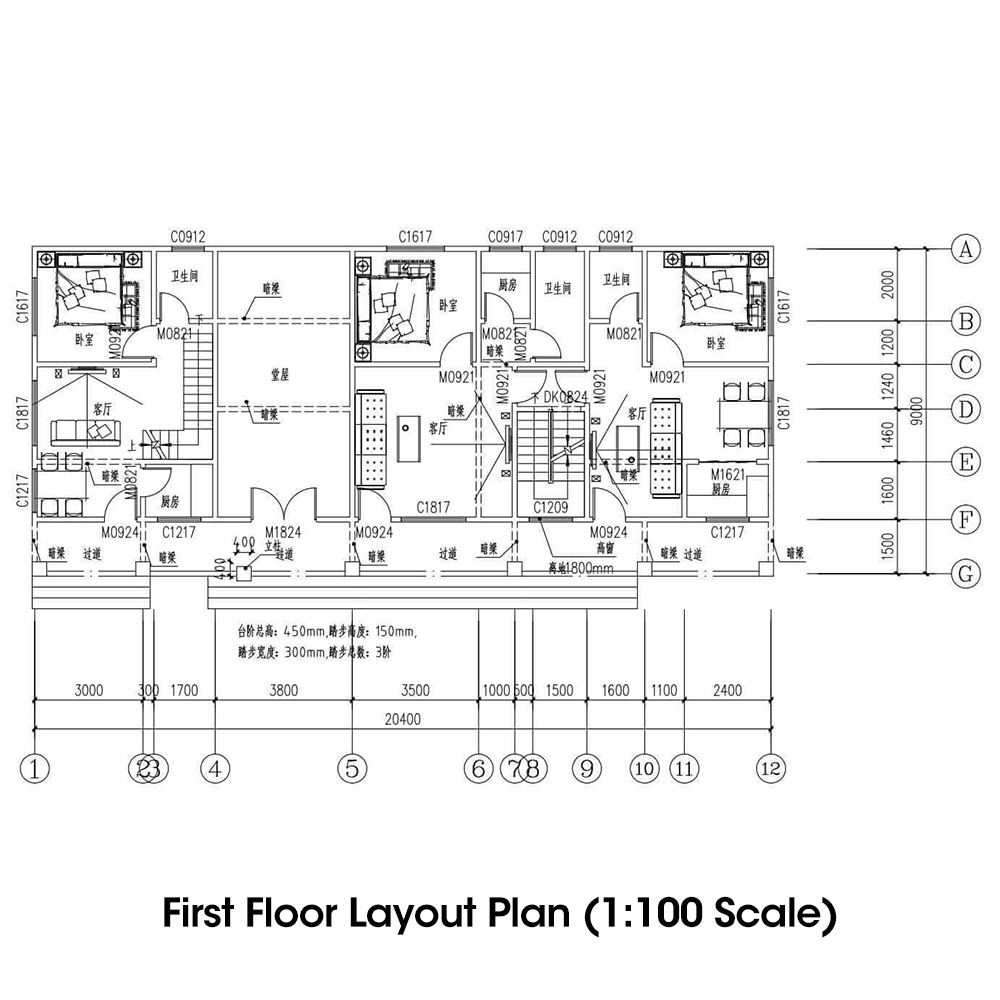 Modern Villa, Second Floor, 11 Bedrooms, 3 Living Rooms, 3 Kitchens, 6 Bathrooms, 400 sqm