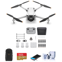 DJI Mini 3 Drone Fly More Combo with RC-N1 Controller with Backpack & Acc Kit