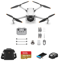 DJI Mini 3 Drone with RC-N1 Remote Controller, Essential Accessories Kit