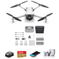 DJI Mini 3 Drone Fly More Combo with RC-N1 Control w/32GB microSDHC Card,Acc Kit