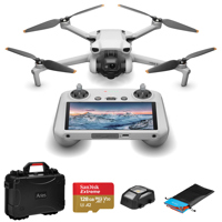 DJI Mini 3 Drone with RC Remote Controller, Rugged Bundle