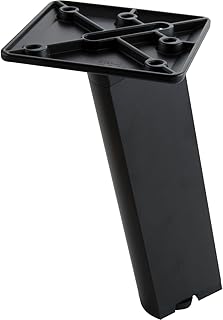 Stair 100009793 Furniture Foot for Table and Under-Cabinet Adjustable Base 250 mm Aluminium Black Anodised Silver