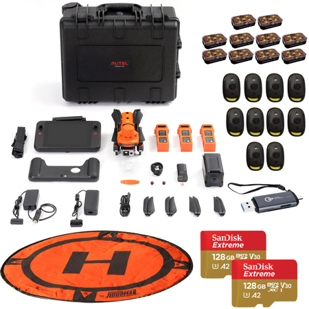Autel Robotics Evo II V3 Dual 640T RTK Drone, w/Pix4Dmatic Software & 10x Strobe