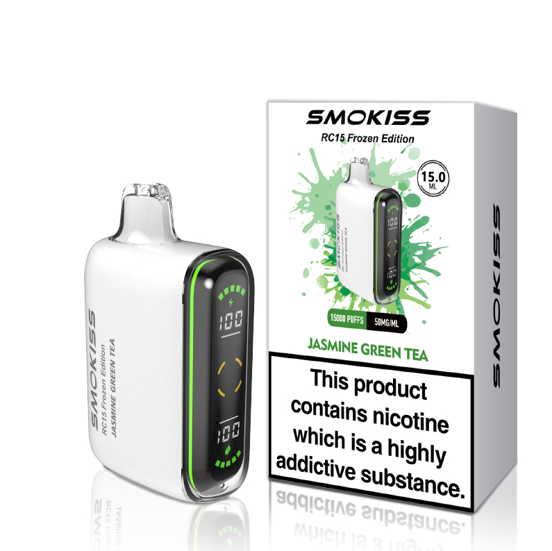 SMOKISS 15K Jasmine Green Tea Disposable Vape 15ml