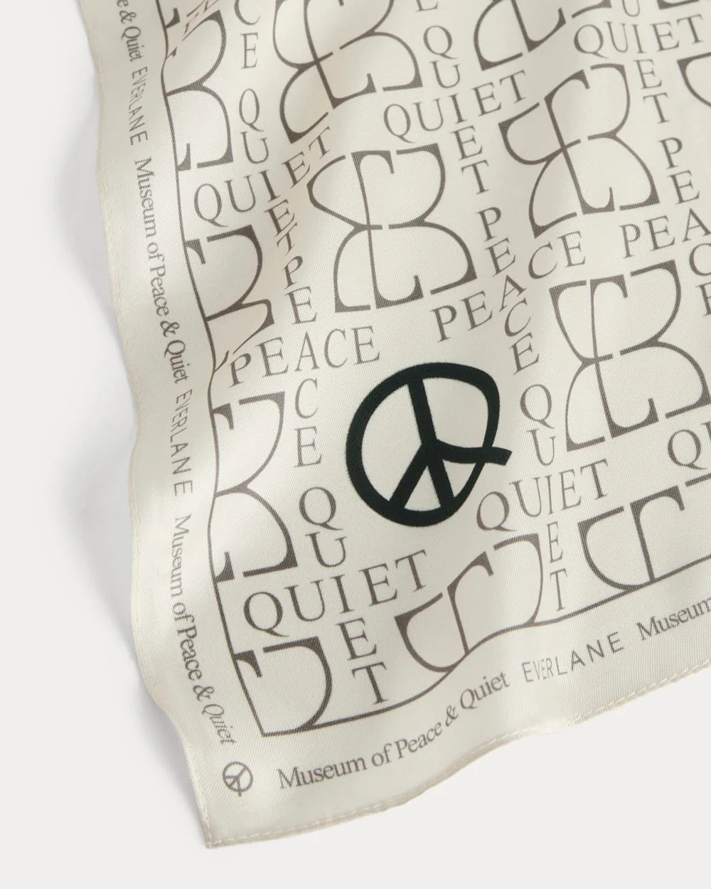 Everlane x Peace & Quiet Silk Bandana | Bone