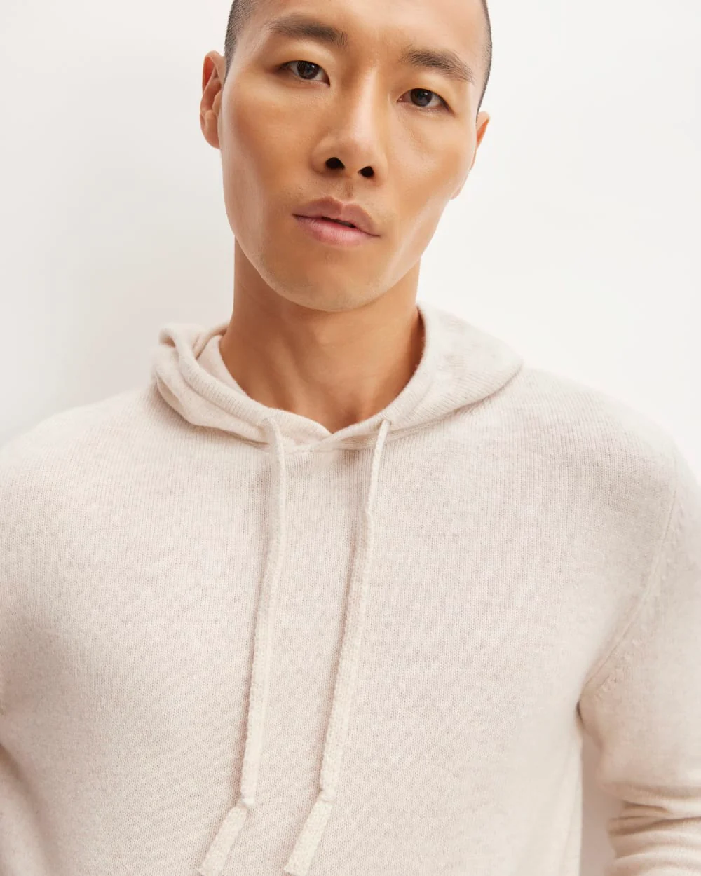 The Felted Merino Hoodie | Heathered Oat