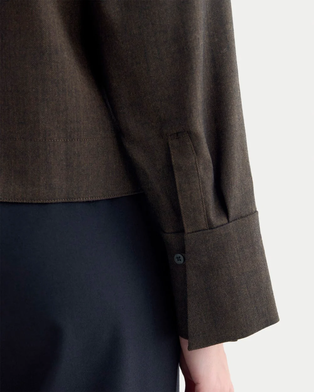 Overshirt in Tailor Twill | Heathered Fudge