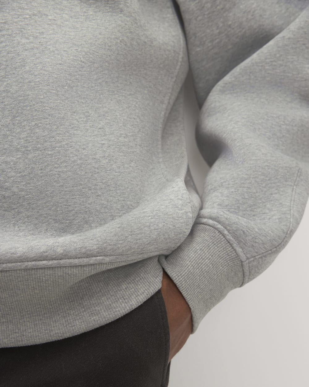 The ReTrack Fleece Half-Zip |  Heathered Grey