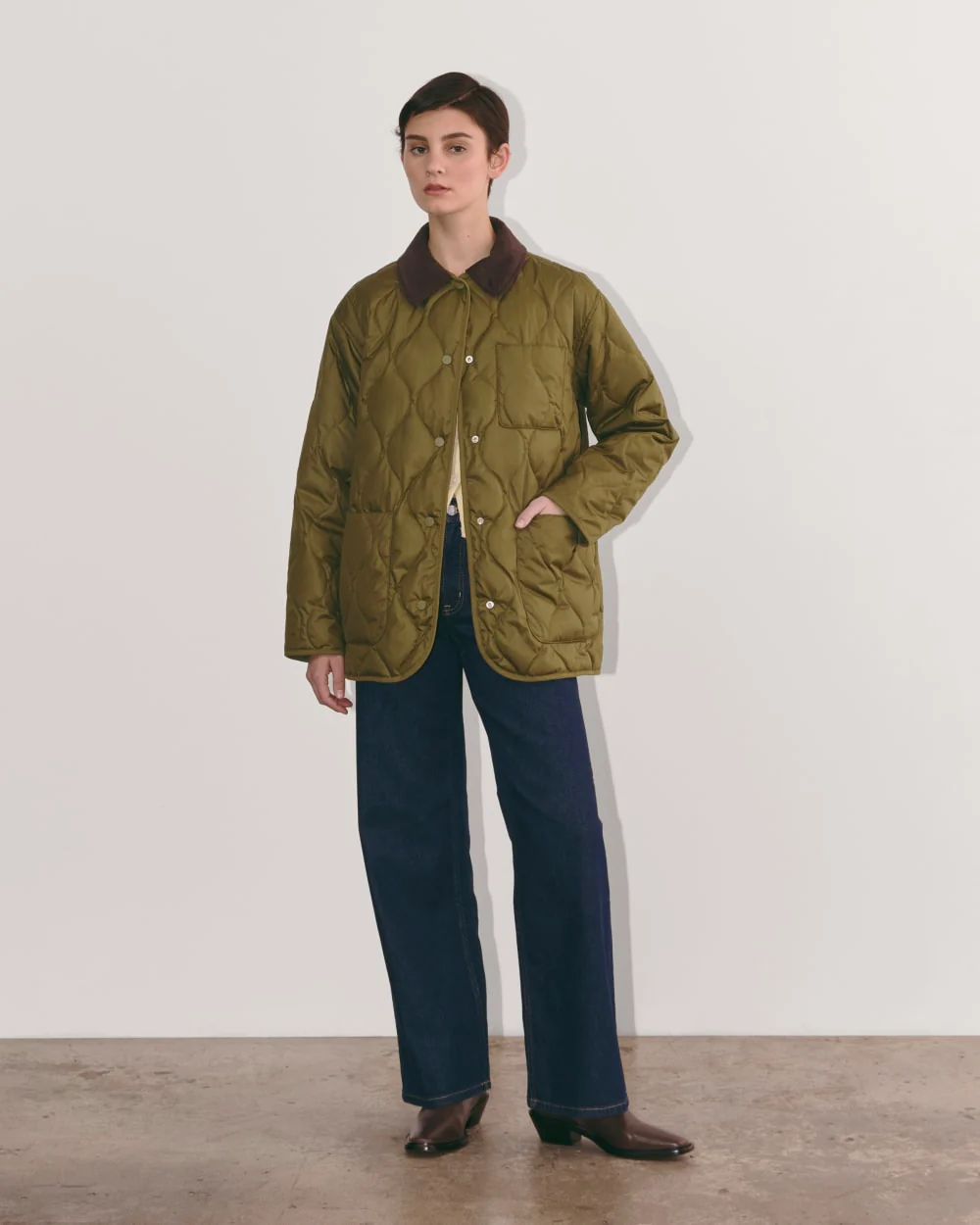 The Quilted Ranch Jacket | Olive