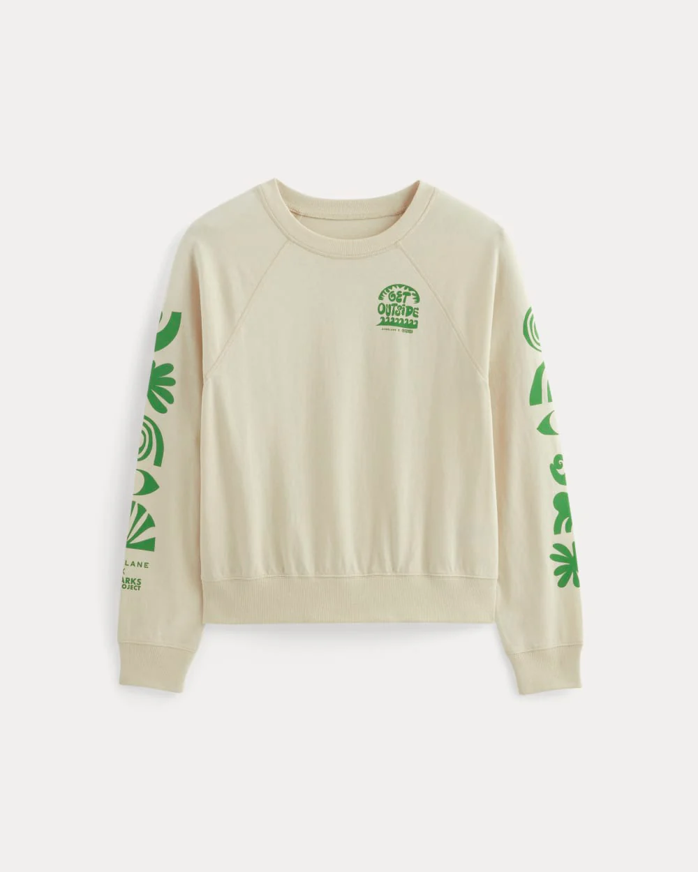 The Everlane x Parks Project Off-Duty Long-Sleeve Tee | Natural / Green