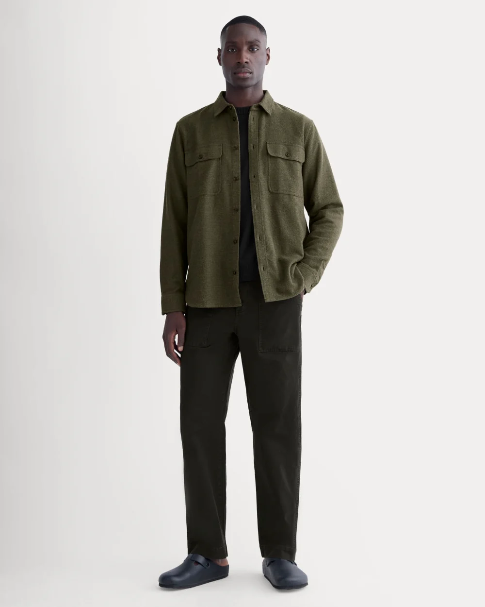 The Heavyweight Overshirt | Uniform | Heathered Green