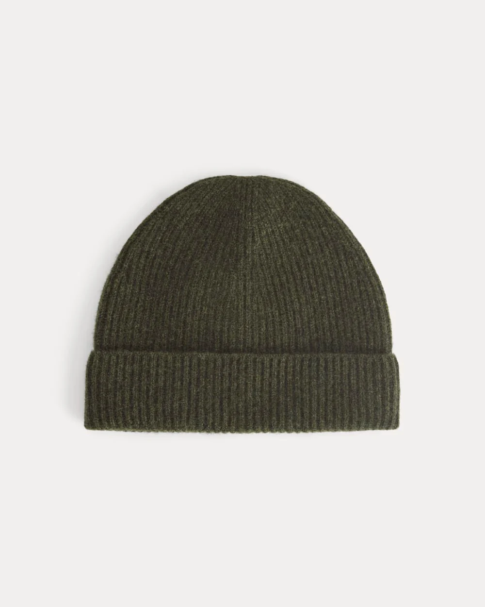 The Cashmere Ribbed Beanie | Heather Beech