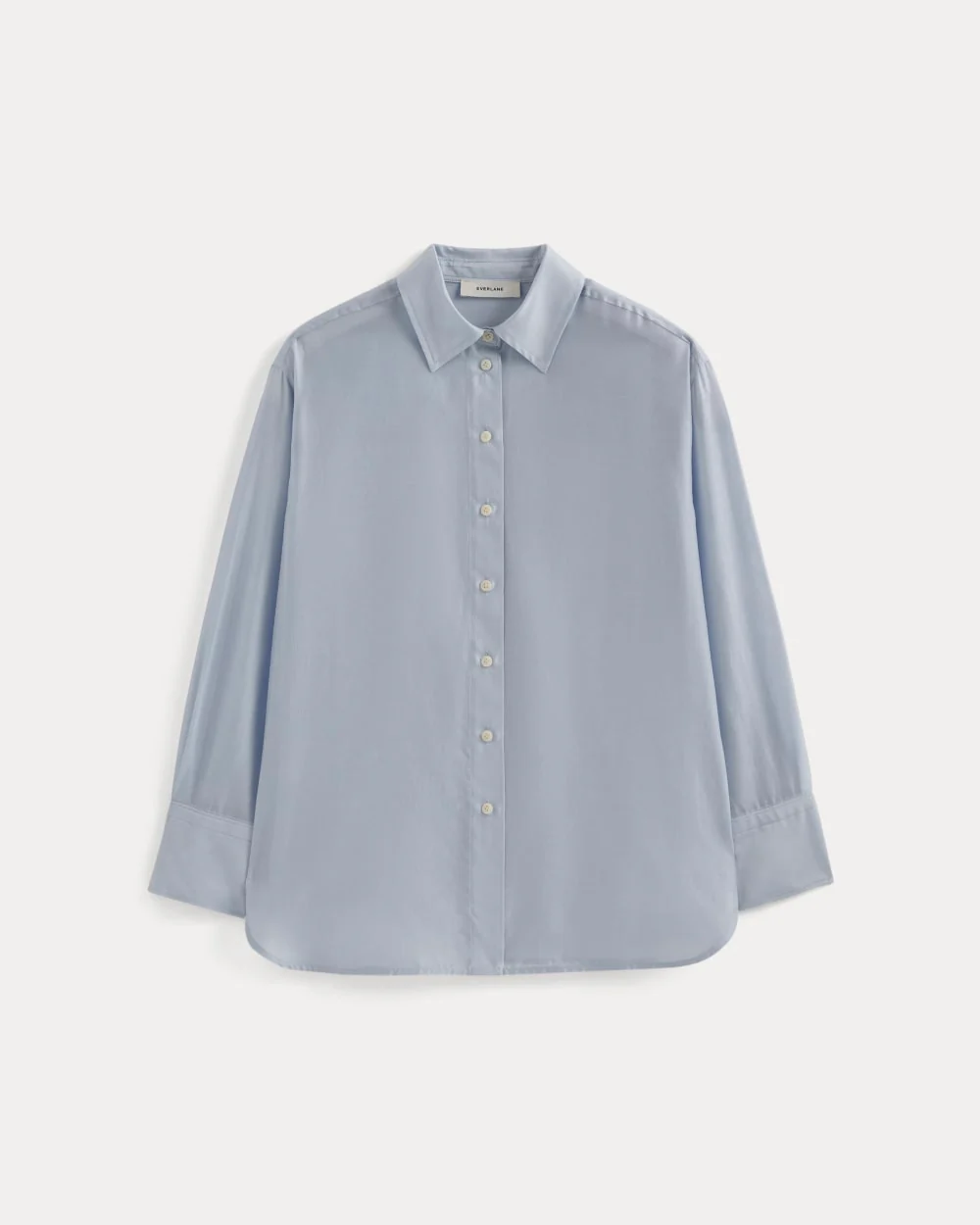 Oversized Shirt in Cotton-Silk Organza | Kentucky Blue