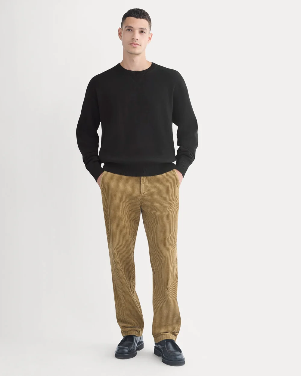 Wide Wale Corduroy Trouser | Aged Brass