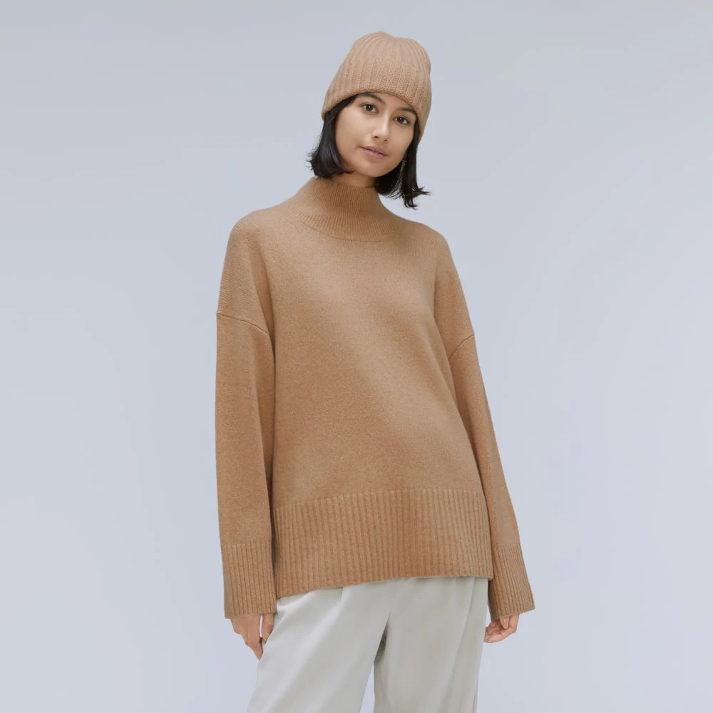 The Cashmere Beanie | Light Camel