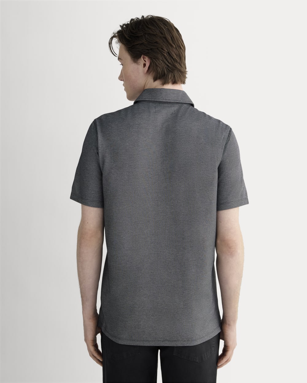 The Startup Polo | Black Chambray